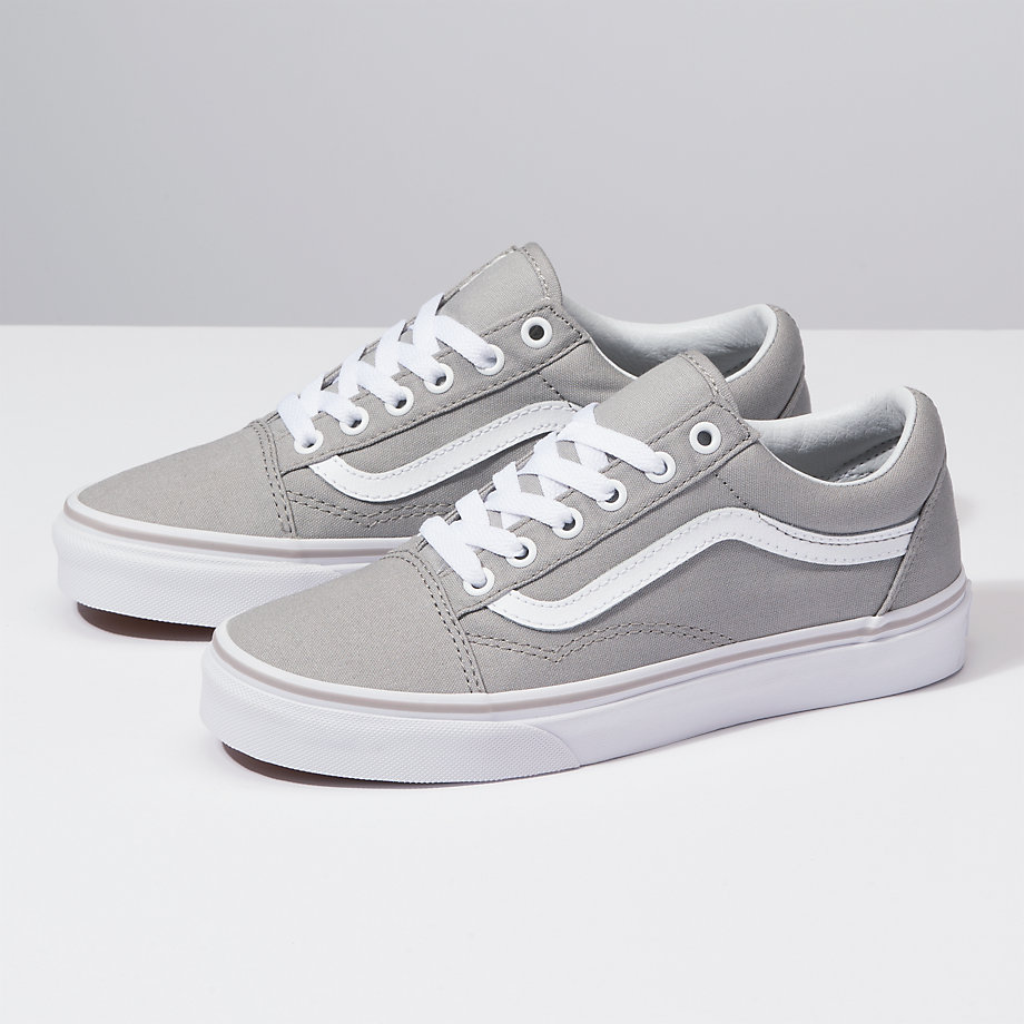 Vans Bayan Spor Ayakkabı Old Skool Koyu Gri/Beyaz | 38266-720